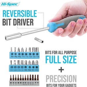 Hi-Spec 42 Piece Household Hand Tool Kit Set - Blue by Hi-Spec