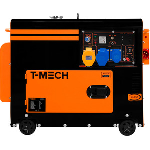T-Mech Portable Silent Diesel Generator Single Phase 230V - Orange by T-Mech