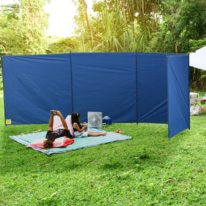 Outsunny Camping Windbreak with Carry Bag - Blue by Outsunny