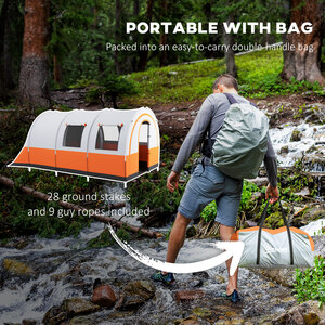 Outsunny 3000mm Waterproof Camping Tent for 5-6 Man by Outsunny