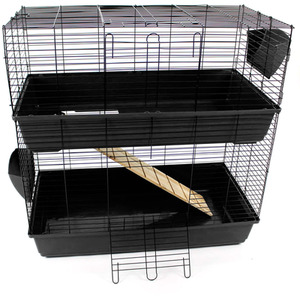 Indoor Animal Hutch - Black by Actiaspet