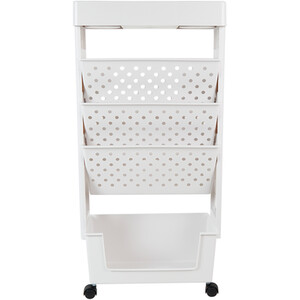 Storage Organiser With Wheels - White