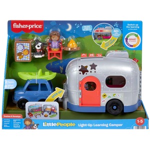 Fisher-Price Little People Light-Up Learning Camper Electronic Toy RV - multi by Fisher Price
