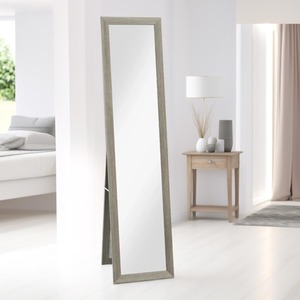 Rustic Full Length Mirror Freestanding Or Hanging - Grey by Pirlo Plush