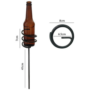 Outdoor Drinks Holder for Glasses, Cans Bottles - Green by Garden Pride