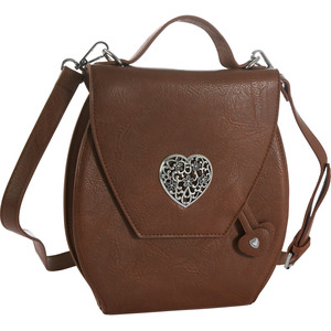 Sweetheart Handbag - Brown by tectake