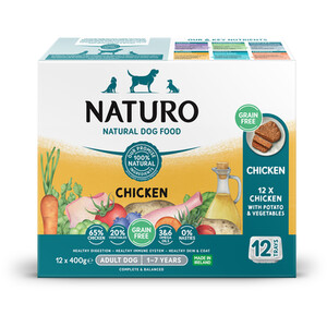 Naturo Grain Free Dog Food Trays - Chicken by Naturo