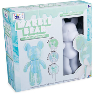 Giant Paint Pour Marble Bear Kit by Project Craft