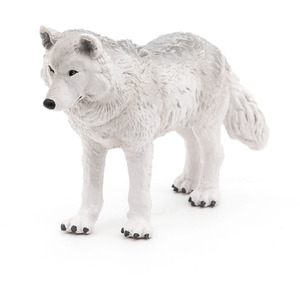 PAPO Wild Animal Kingdom Polar Wolf Toy Figure - 50195 - White by PAPO