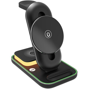 4 in 1 Wireless Charging Stand - Black