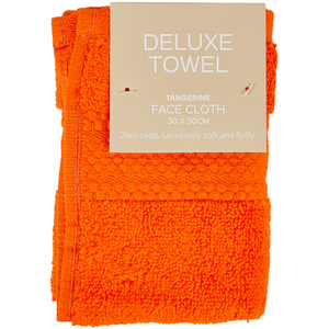 Deluxe Face Cloth - Tangerine