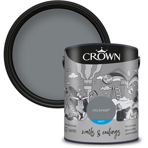 Crown Breatheasy Matt Emulsion Paint 5L - City Break by Crown Paints