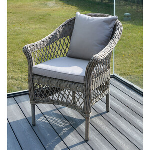 Granada 4 Seater Dining Set - Grey by Malay