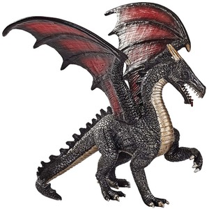 ANIMAL PLANET Mojo Fantasy 387215 Steel Dragon Toy Figure - Black by ANIMAL PLANET