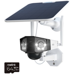 Reolink 2K Plus UHD Duo 2 180 AI 4G Solar with 64GB MicroSD - White by Reolink