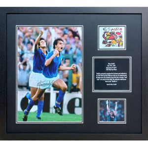Marco Tardelli Signed and Framed Italy Photo - Blue by Allstarsignings