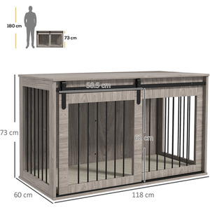 PawHut Dog Crate Furniture with Removable Cushion by PawHut