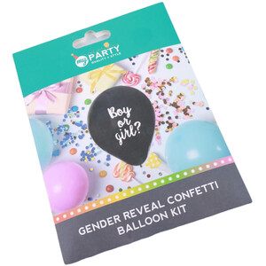 Gender Reveal Confetti Balloon Kit - Blue and Pink by My Party