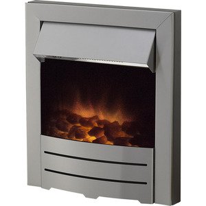 Adam Colorado Electric Fire in Brushed Steel - Brushed steel by Adam