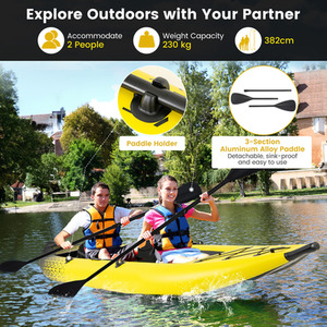 Inflatable Kayak Set by Costway