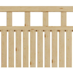 Spruce Wood Garden Fence Gate with Raised Sides by Livingandhome