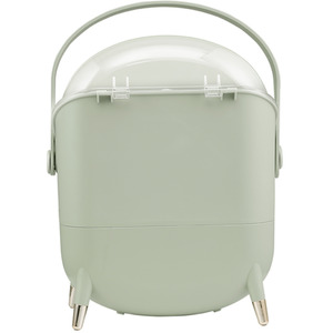 Makeup Organizer with Dustproof Drawers and Golden Accents - Mint Green by Livingandhome