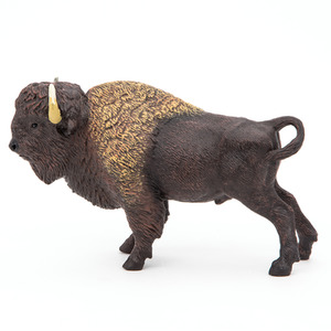 PAPO Wild Animal Kingdom 50119 American Buffalo Toy Figure - Brown by PAPO