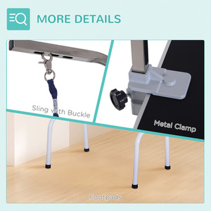 PawHut Dog Grooming Table - Black by PawHut