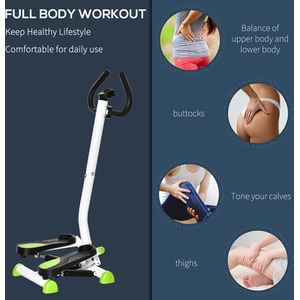 HOMCOM Adjustable Stepper - White by HOMCOM