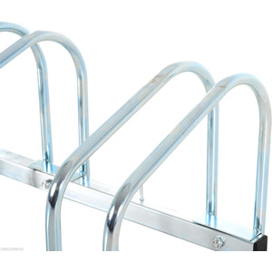HOMCOM Bike Stand Parking Rack 2022 - Silver / 76L x 33W x 27H cm by HOMCOM