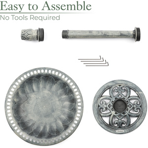 Round Pedestal Bird Bath by Christow