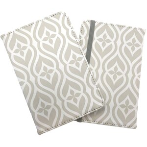 Abstract Ornament Pattern Passport Cover - Grey by Warren Reed - Designer