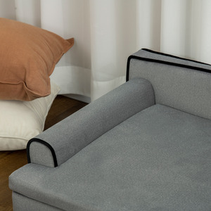 PawHut Dog Sofa with Legs Water-resistant Fabric - Grey by PawHut