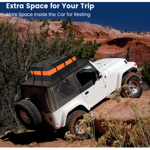 424L Large Car Roof Top Rack - Black by Costway