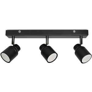 Benton 3 Way Bar Bathroom Spotlight Black - Black by ValueLights