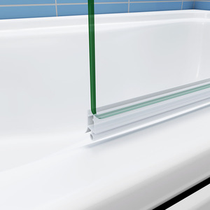 Pivot Bath Shower Screen Panel - Clear by AicaBathroom