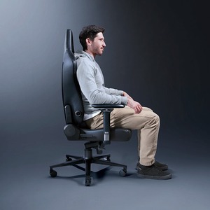 Razer Iskur V2 Gaming Chair - Black / Faux Leather Steel Aluminium Polyurethane by Razer