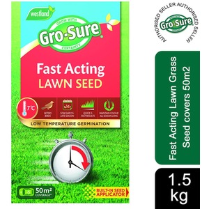 Gro-sure Fast Acting Lawn Grass Seed - Buy 1 by Gro-Sure