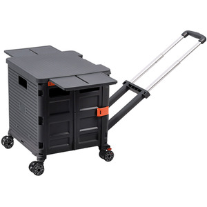 Folding Shopping Trolley with Magnetic Lid and Tiltable Handle by lifeideas