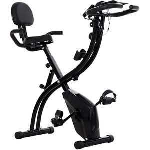 HOMCOM Stationary Foldable Bike - Black by HOMCOM