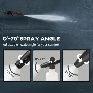 DURHAND High-Performance Portable Power Washer Jet Wash Cleaner - Green / 2x spray attachments by DURHAND