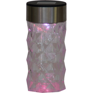 2 in 1 Solar Crystal Effect Light - Black and Clear