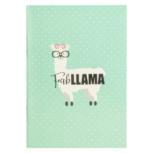 Llama Polka-Dot Notebook - A6