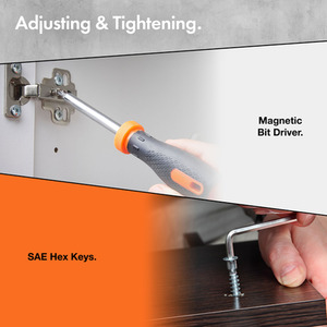 92Pc Hand Tool Kit with Heavy Duty Bag - Black by VonHaus