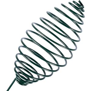 Metal Spring Bird Feeder with Bird House Design - Green by Homescapes