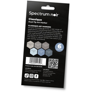 Spectrum Noir Classique 6 Pack - Muted Greys by Spectrum Noir