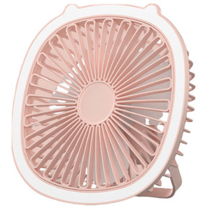Desktop Fan with Built in Light - Pink