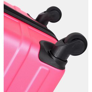 3 Piece Set Of Suitcase Travel Luggage - Fuchsia Pink by OHS