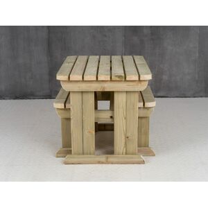Wooden Picnic Table and Bench Set by Arbor Garden Solutions