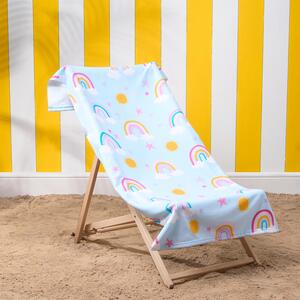 Rainbow Beach Towel Microfibre - Blue by OHS